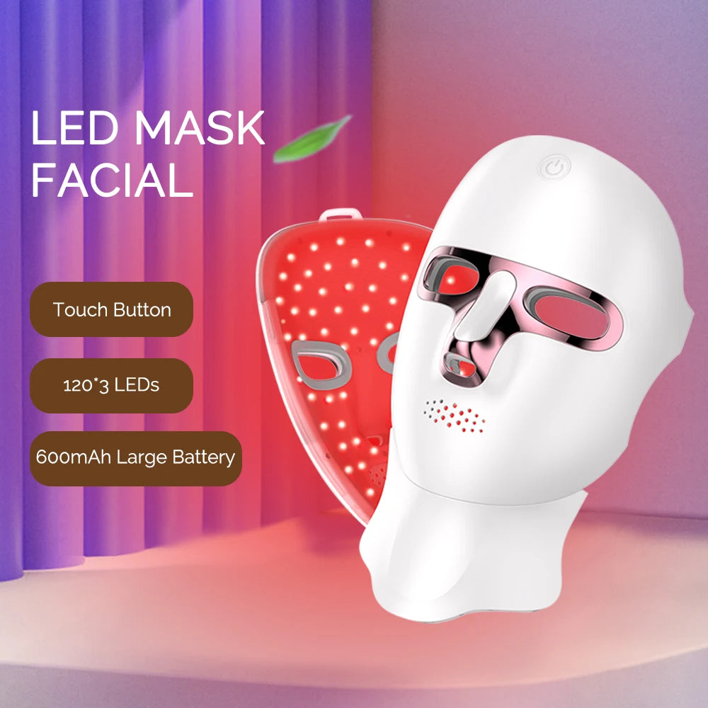 LED Facial Mask - Anti-Aging Skin Rejuvenation Treatment
