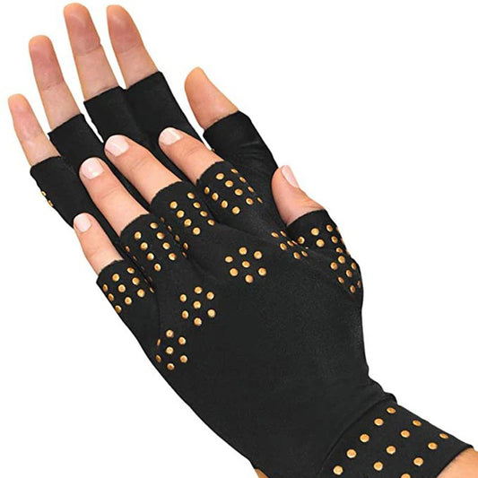 Magnetic therapy gloves for arthritis pain relief and hand compression support