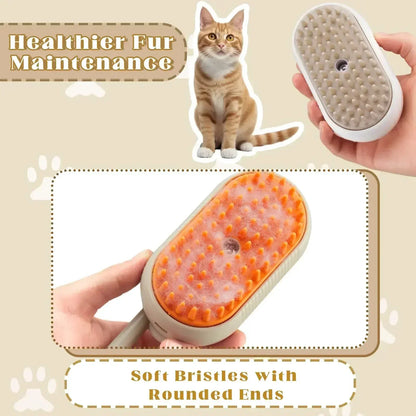 Steam pet brush with massage function - product details