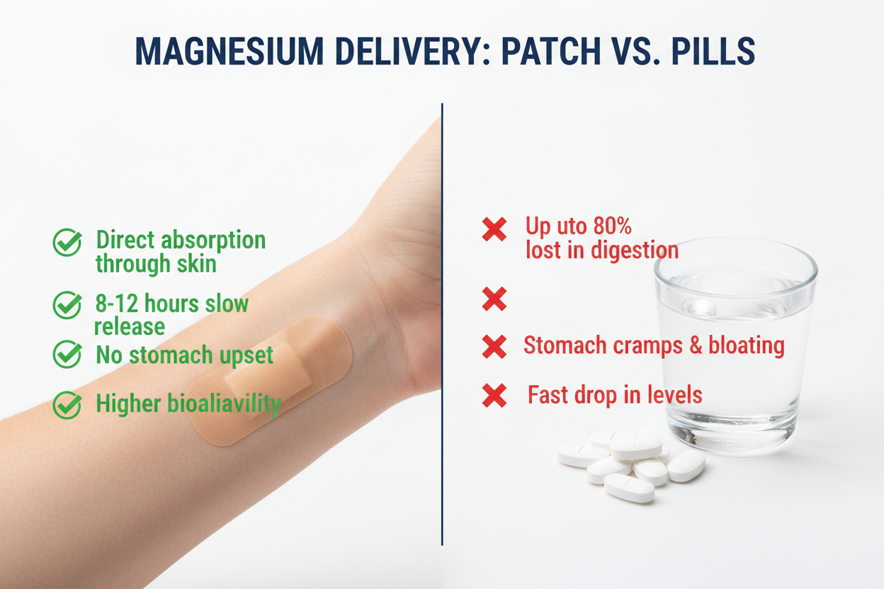 Patch vs Pills Infographic